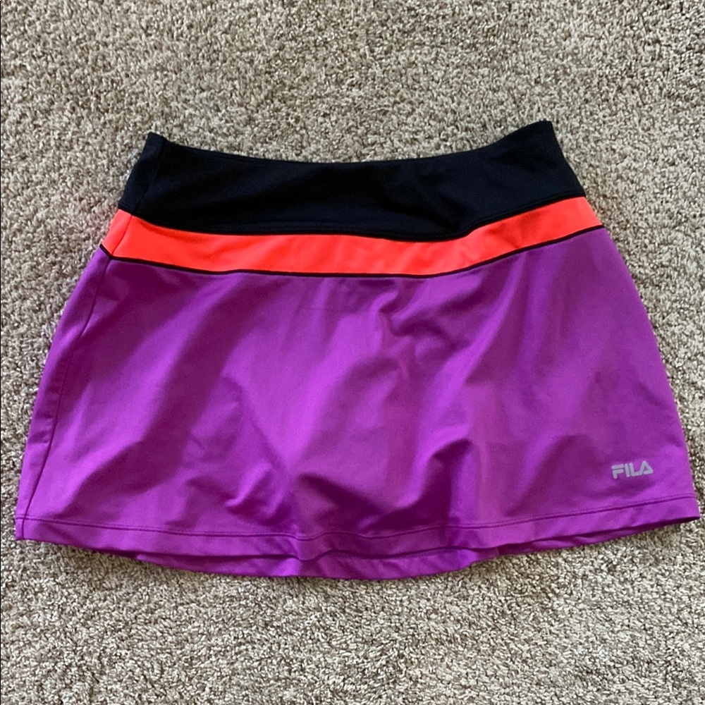 Fila Purple and Black Athletic Skort